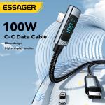 Aluminum Alloy C-C USB C To C Charging Cable 100W ES-X47 Series 1m 2m