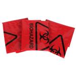 Custom Autoclave ISO9001 Red Medical Waste Bags 65MIC LDPE HDPE