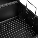 Heavy Duty Large Barrel Charcoal Grill for Garden Smoker DIY Black Cold Rolled