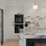 Custom North American Kitchen Furniture Classic Flat Pack Glossy Solid Wood