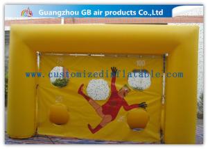 China Popular Yellow Small Inflatable Soccer Game For Football Throwing Exercise wholesale