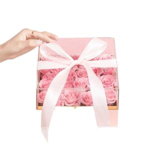 China Real Timeless Fresh Rose Boxes for Mother's Day and Valentine's Day Gifts Paper Board wholesale