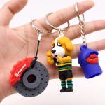 Personalized Custom Silicone Rubber Keyring Cartoon 3d Soft Pvc Keychain