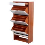 MDF Melamine Height 147cm Woodwork Shoe Cabinet 0.097m3 CBM