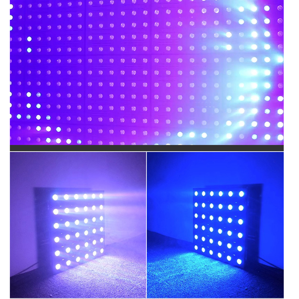 36 3W matrix Full color matrix light led disco Bar atmosphere matrix panel light splicing dyed background light RGBW LED