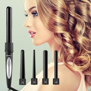 China Interchangeable 6 In 1 Electric Hair Curler Set Ceramic Barrel LED Display wholesale