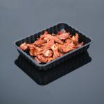 Disposable Black PET Plastic Food and Meat Packaging Tray For Supermarket