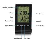 LCD Display New Thermo hygrometer Weather Station Black Digital Hygrometer