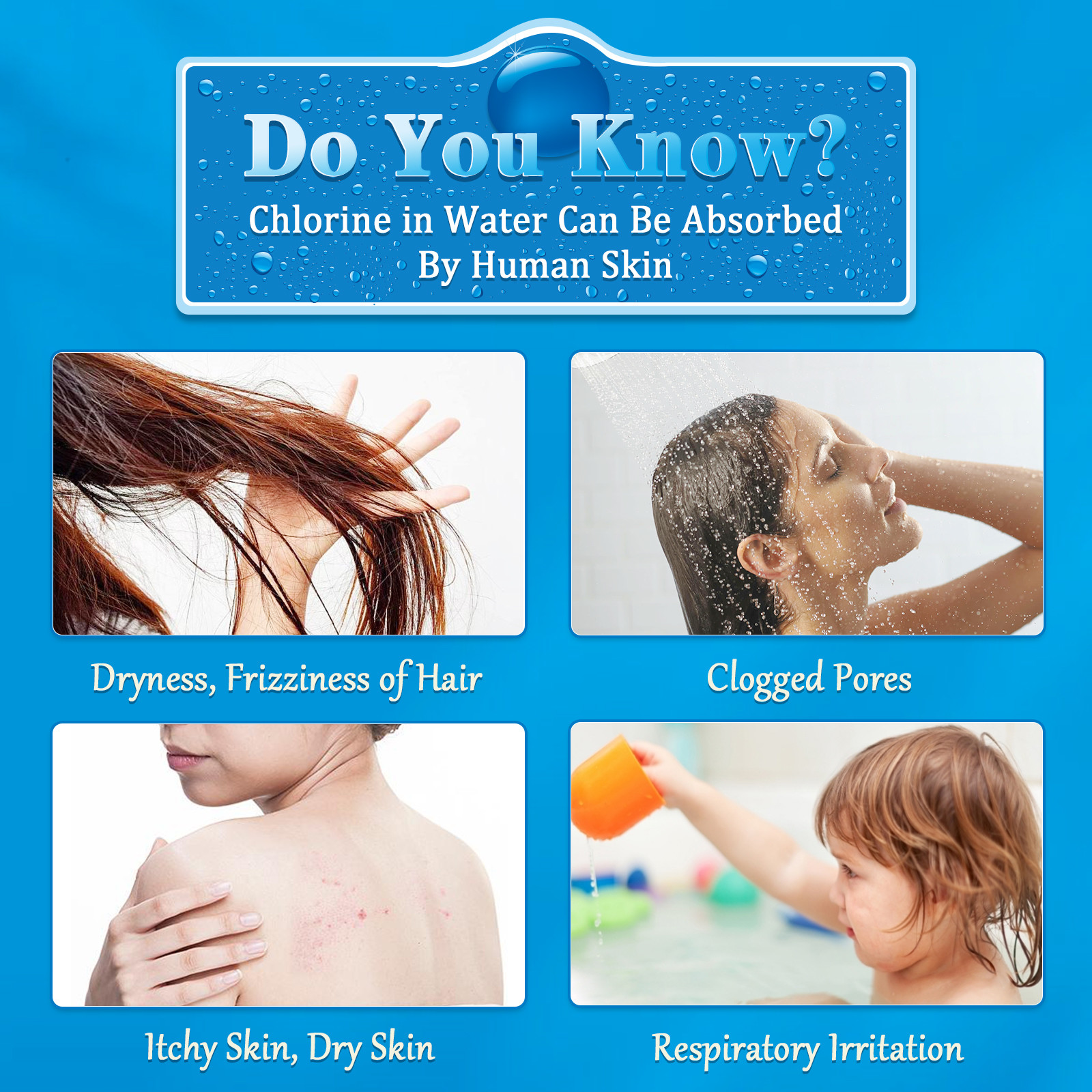 High Output Revitalizing Shower Filter For Hard Water Shower Head Filter Filtration Reduce Dry Itchy Skin