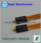 F female to F female flat coupler cable for RG6 RG-6 Flat Cable TV Coaxial Cable