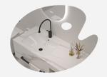 White Gold Bathroom Vanity with Countertop Wall Mounted SLABS/SINTERSTONE