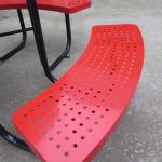 Powder Coating 1913L*1913W*775H Mm Picnic Table Bench Set