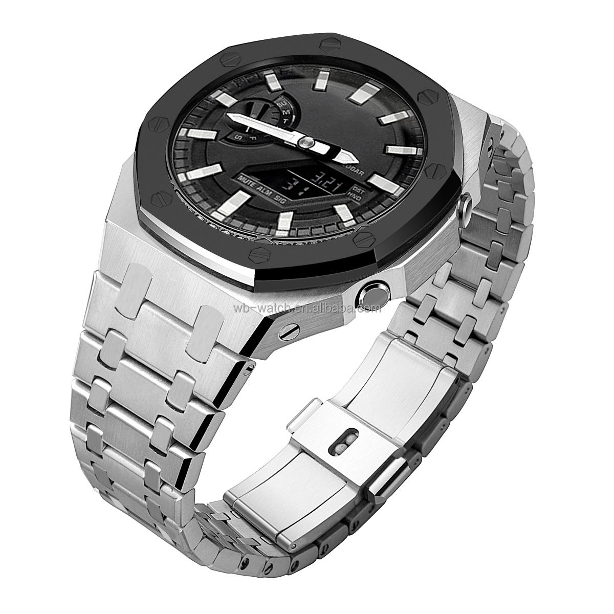 Customize Casio G Shock Ga2100 With Stainless Steel Case And Band Transformation