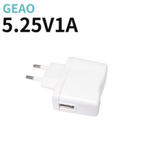 China 1A 5.25V Desktop USB Wall Charger Power Adapter ABS+PC Material on sale