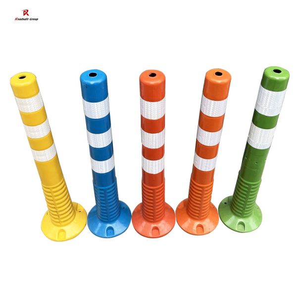 75cm Outdoor Road Safety Warning Durable Pu Plastic Traffic Warning Post