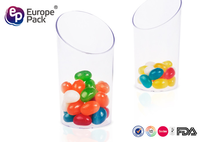 Disposable Plastic Dessert Containers Round Small 70Ml 2Oz Cake Container