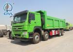 Front lifting 371HP Heavy Duty Dump Truck 8X4 LHD 50tons 20-30CBM ZZ3317N3567W