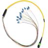 Buy cheap MTP To LC MPO Patch Cable , Dia 0.9mm PVC MPO Fiber Optic Cable 12 Core from wholesalers