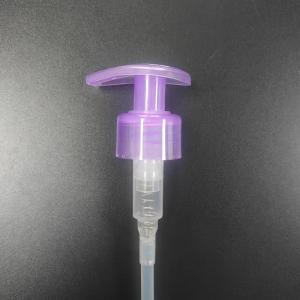 China Transparent Purple Body Lotion Dispenser Pump Non Spill 1.20 - 1.50ml/T wholesale