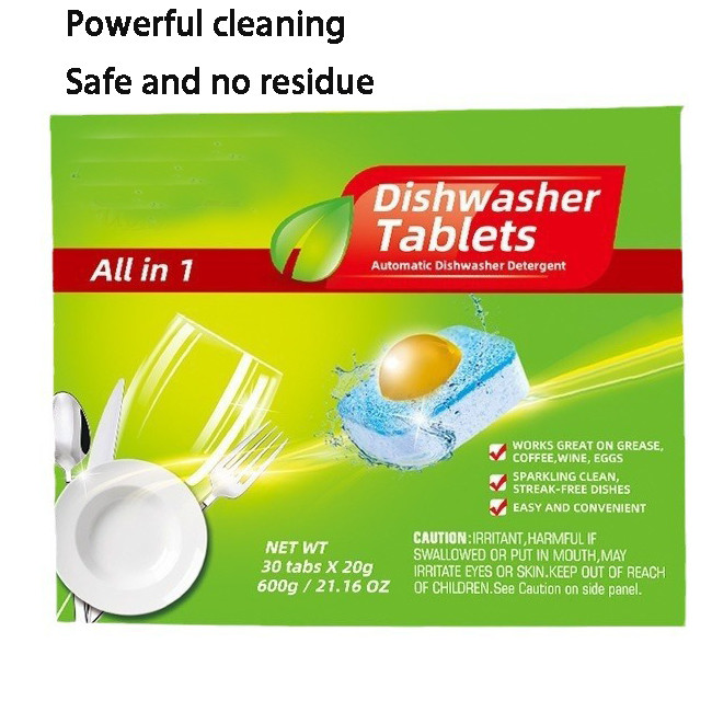 Spot Cleaning Effervescent Dishwasher Tablets Plastic Free Decontamination Block