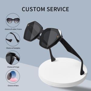 China Polarized Acetate Sunglasses Custom Mirror Frame Logo Blue Coating wholesale