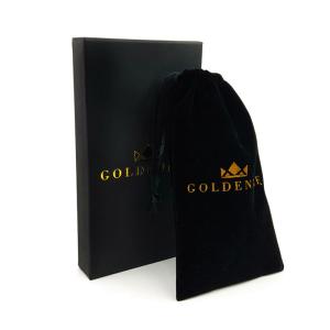 China Recycled Rigid Drawer Packaging Box Black Slide Out Jewelry Box With Bag And Pouch wholesale