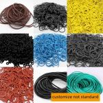 O Shaped Silicone Waterproof Sealing Element High Temperature Resistant Black