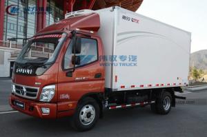 China Foton 4x2 8T Diesel Engine Refrigerated Transport Trucks wholesale