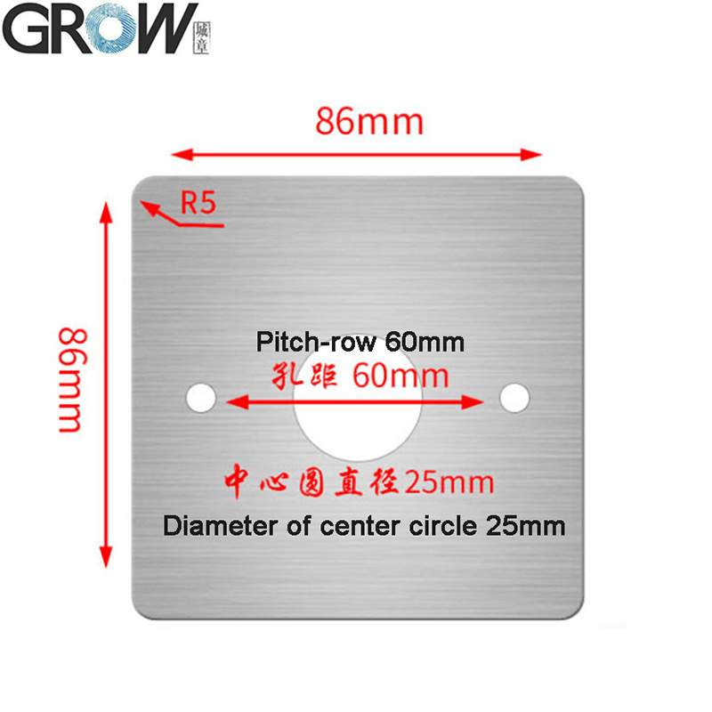 Grow R503-Iron Plate-M25 Stainless Steel Iron Plate for R503 Fingerprint Sensor