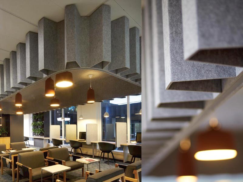 Ready To Ship Flat Polyester Fiber Sound Proof Colorful Acoustic Panel PET Fire Retardant Acoustic Board For Studio