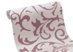 Washable Red Brown Leaf Rustic Floral Wallpaper for Wall Decoration