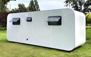 China Luxury Tiny Apple Cabin Container Houses Steel Structure Modular Prefab Homes Prefabricated Apple Pod House wholesale