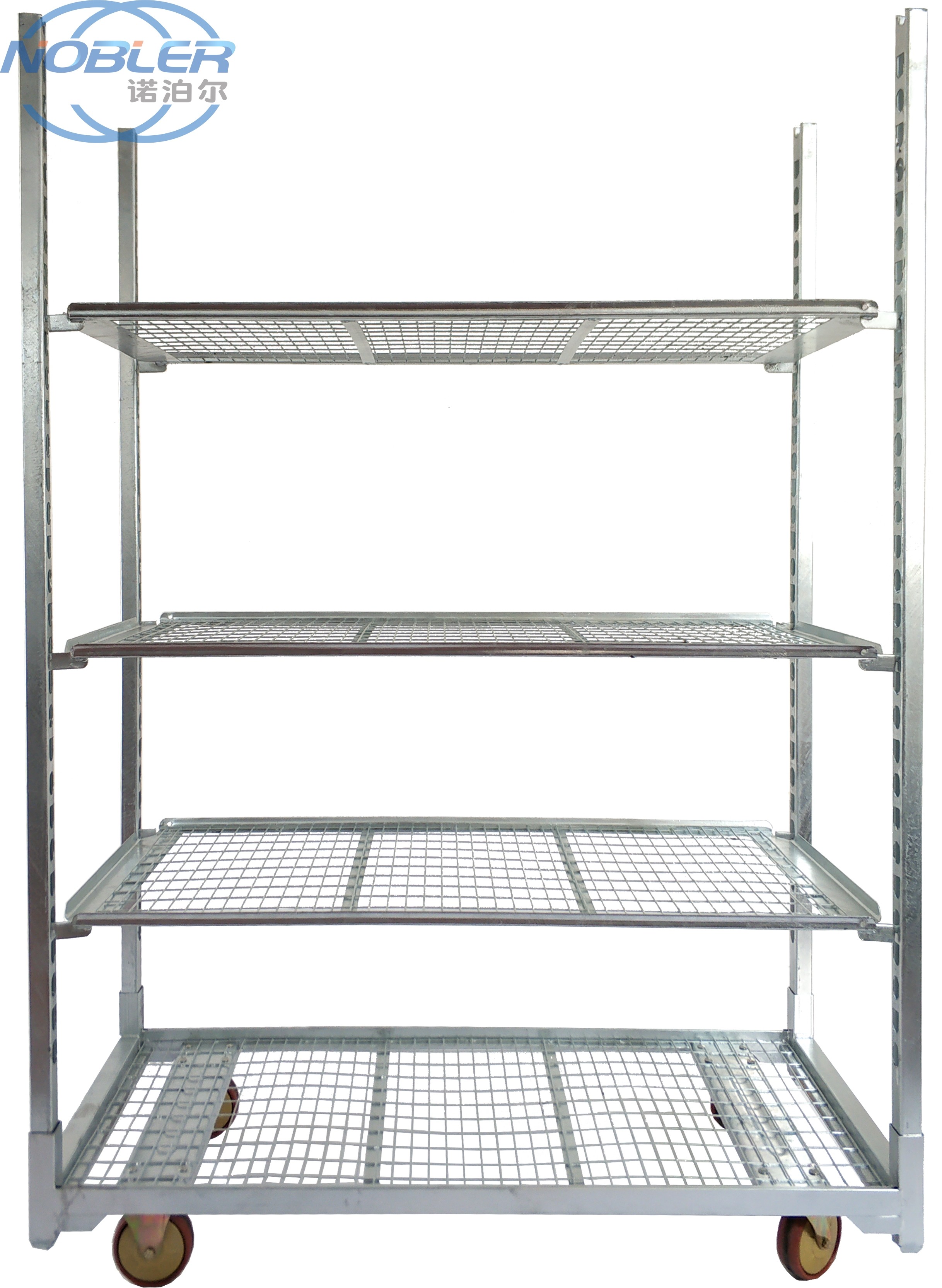 Hot Dip Galvanizing Metal Mesh Horticulture Trolley Not Easy Rust 1500*565*1900