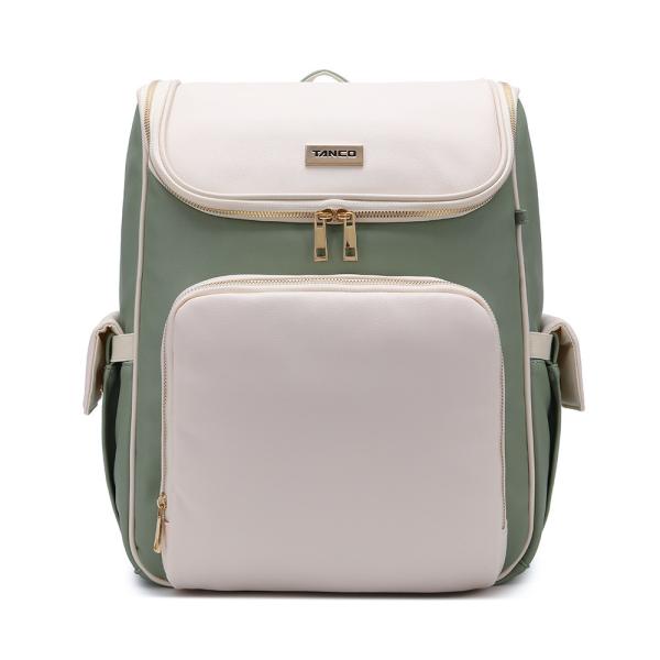 New Large-capacity PU Leather Diaper Bag Waterproof Shoulder Mommy Backpack With