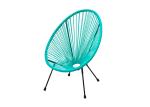 Steel Frame Child Outdoor Rattan Chair KD Stackable