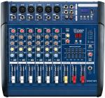 6 Channel Professional Audio Mixer for stage XR600F-MP3 , DJ Power Mixer