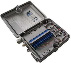 China Indoor/Outdoor Type, Splitter Terminal, Outdoor FTTH Fiber Optic Termination Box Fiber Optic Splitter Box 12 fiber Count wholesale