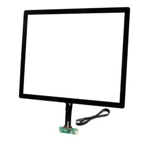 China Glass Cover Lens + Glass Sensor 10 Point Capacitive Touch Screen 19 Inch Long Life wholesale
