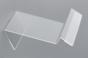 China Clear Table Top Acrylic Sign Holder for Display , Shoes Display Holder wholesale