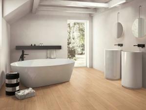 China SGS Beige Natural Wood Grain Tile , W.A 0.05 Percent 1200MM Length Decor Floor Tiles wholesale
