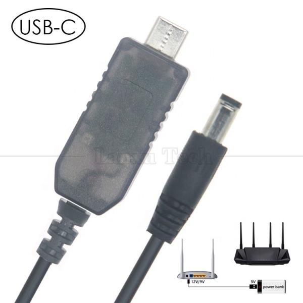 USB Type C to DC 5.5x2.1mm 8.4v 7.4v 6v 4.5v 3.6v 3v 2.4v 9v 12v Output Cable
