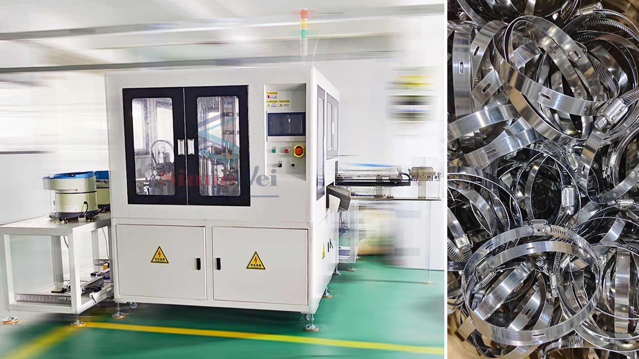 American Type Hose Clamp Machine With 2 Housing Custom Hose Clamp Automatic Assembly Machine