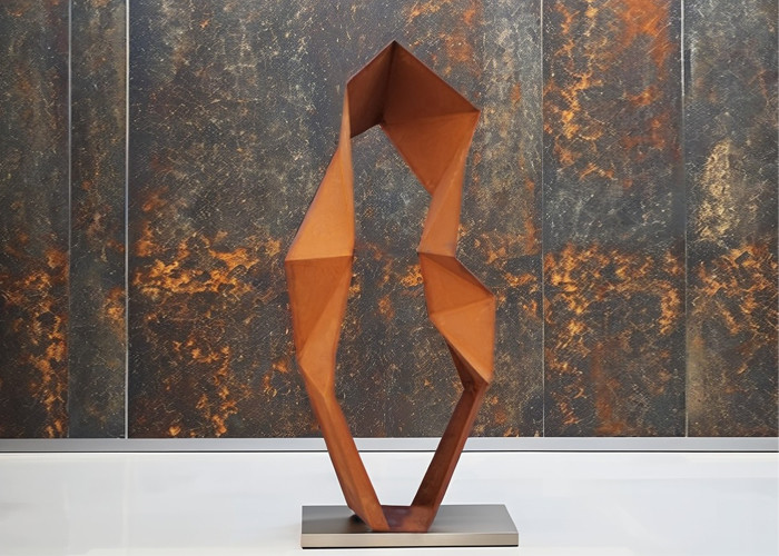 Modern Life Size Garden Metal Art Abstract Human Figure Sculpture In Corten Steel Stylish Modern Metal Crafts