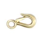 2311B snap hook Heavy Duty Solid Brass Fixed Round Eye Brass Snap Hook Cargo