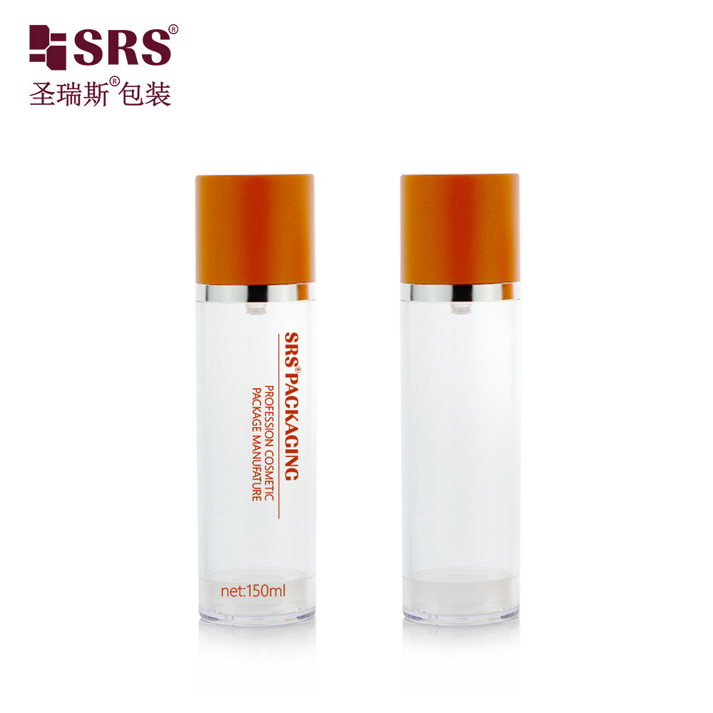 A0215 50ML 120ML 150ML Empty Plastic Stylish Durable AS Vacuum Airless Lotion Bottle Perfect for Indoor and Outdoor Use