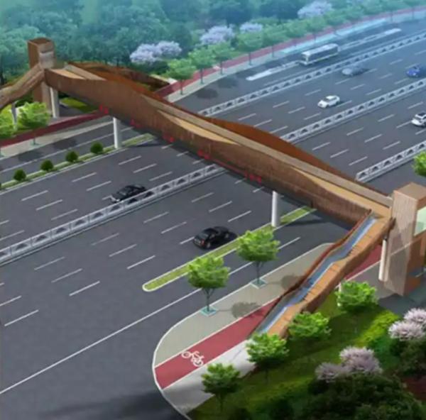 ISO 9001 Certified H Section Steel Structure Bridges Snow Resistant