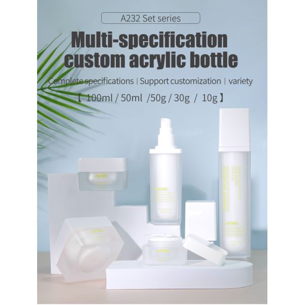 120ml Acrylic Bottles Empty Plastic Essence Water Bottle With Plastic Cap Accepts Logo Printing
