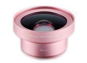 China Portable External Phone Camera Lens , 0.65X Phone Camera Macro Lens 75g wholesale