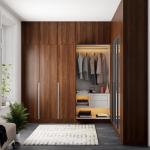 Modern Wood Melamine Bedroom Cabinets Walk in Closet System for Luxury Living
