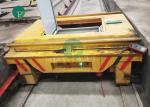 Rail Guided Battery Platform Ferry Motorized Trolley Transport Cart With Lifting